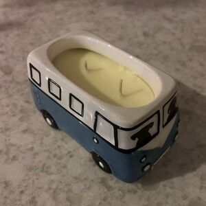 “New”  VW Bus Blue Candle 14oz